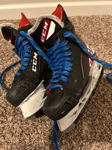 CCM JetSpeed FT485 Skates SZ 8 Senior With Upgraded Blacksteel