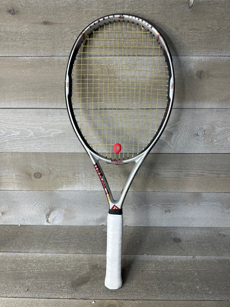 Wilson Hammer 4.4 Titanium Stretch 110 Tennis Racquet 4 5/8 w Pro Overwrap