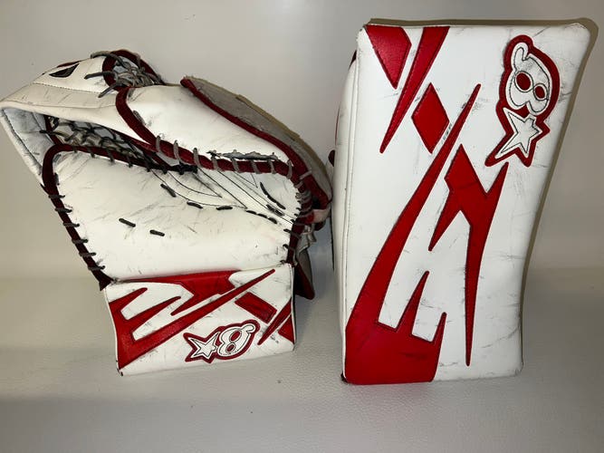 Custom Brian’s M2 Series Glove & Blocker. Palm in great condition.