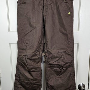 Burton Downtown Snowboard Ski Pants Women's Brown Insulated Winter Size XS