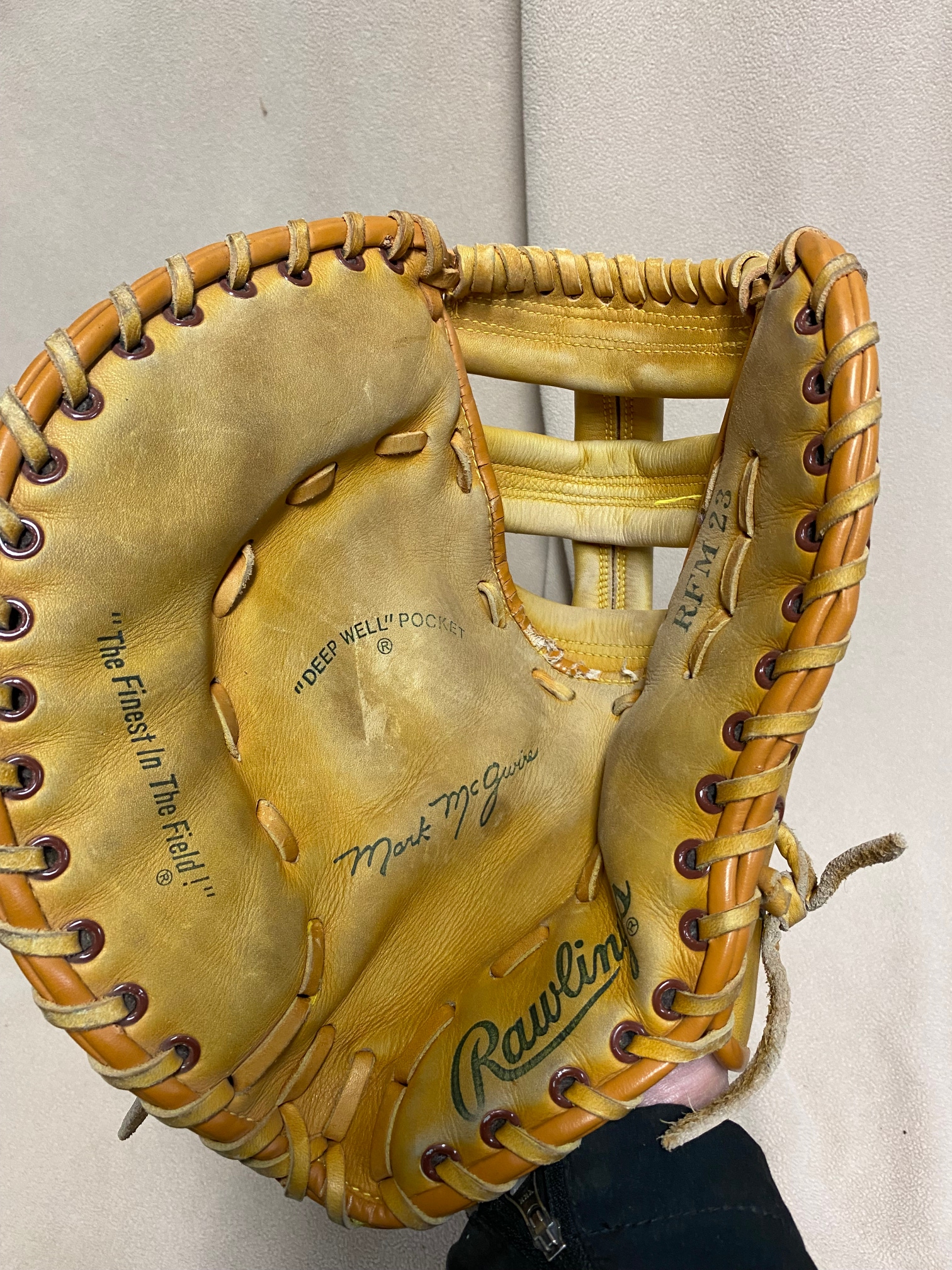 Used Left Hand Throw Rawlings First Base RFM-23 Baseball Glove