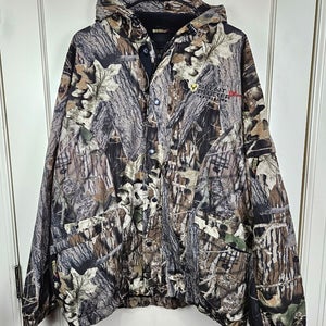 Scent Blocker Plus Featherlite Jacket XXL Mossy Oak Camo Hooded Hunting Coat