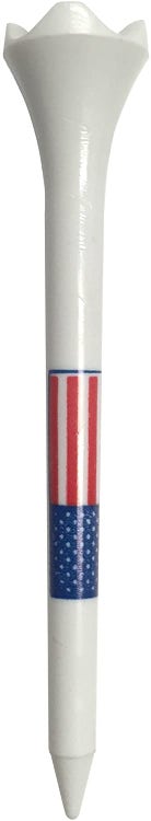 Pride Performance Plastic Golf Tees (3.25",  American Flag, 30pk) NEW