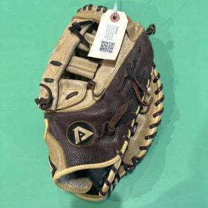 Used Brown Akadema AHC94 Right Hand Throw First Base Baseball Glove 11.5"