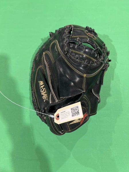 Black Used All Star Pro elite Right Hand Throw Catcher's Baseball Glove 33"