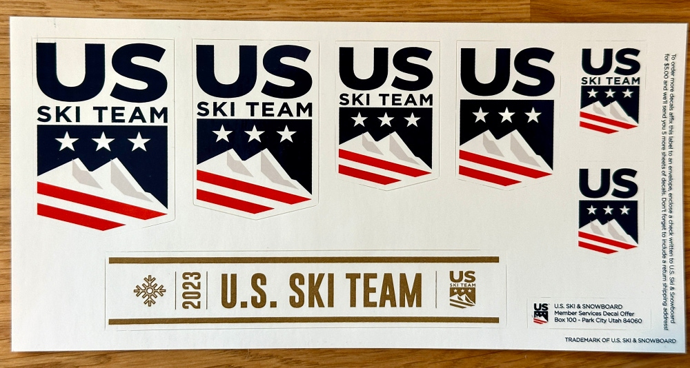 US Ski Team Stickers