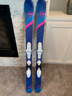 Used Kid's Rossignol 128 cm Experience Pro Skis With Bindings