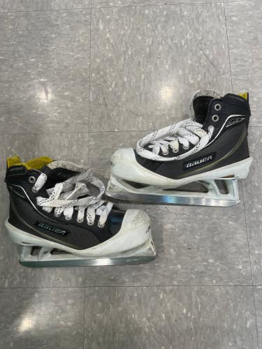 Junior Used Bauer Supreme One80 Hockey Goalie Skates Regular Width Size 3