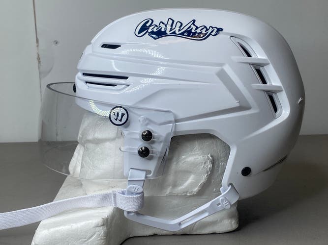 Warrior Alpha One Pro Hockey Helmet Pro Stock Small White Warrior Visor 4694