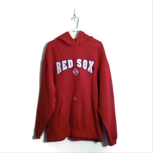 Adidas MLB Boston Red Sox Team Logo Pullover Hooded Sweatshirt XLarge