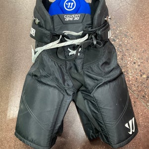 Black Junior Used Medium Warrior Covert QRE30 Hockey Pants