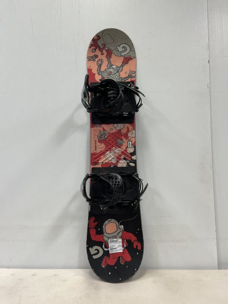 Used Burton Ltr Sm Md Matrix Bindings 120 Cm Boys Snowboard Combo