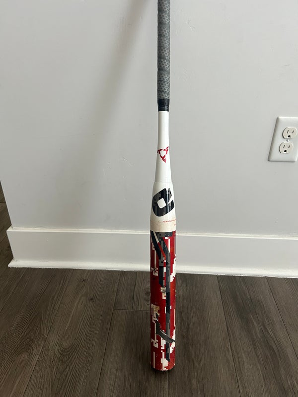 Batte De Softball à Lancer Lent DeMarini OG 2010 En Acier 26 Oz - Occasion Bon État - Blanche