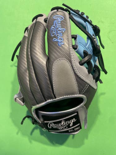 Blue Used Rawlings Heart of the Hide Color Sync 4.0 Right Hand Throw Infield Baseball Glove 11.5"