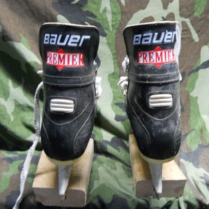 Junior Used Bauer Premier Hockey Skates Regular Width Size 1