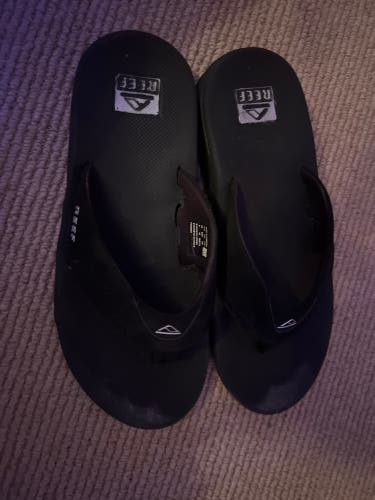 Black Men's Size 8.0 (Women's 9.0)  Sandals