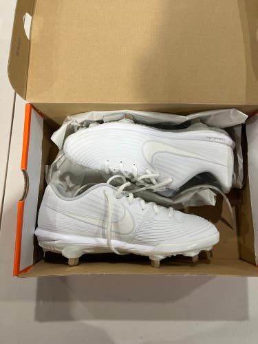 White New Women's Size 7.5 (Women's 8.5) Metal Nike Lunar Hyperdiamond 3 Pro Low Top Footwear