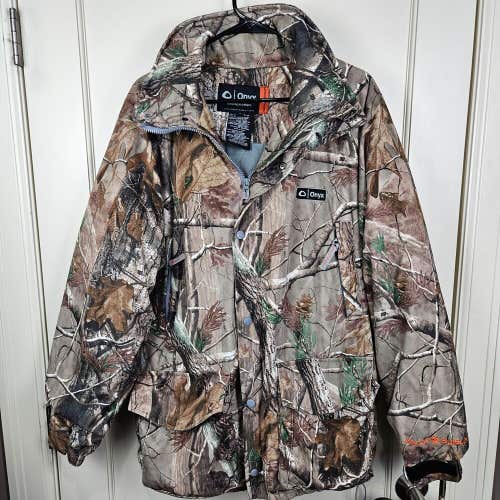 ONYX Arctic Shield Mens L Camo Quiet Tech Hunting Coat Jacket Insulated Hood