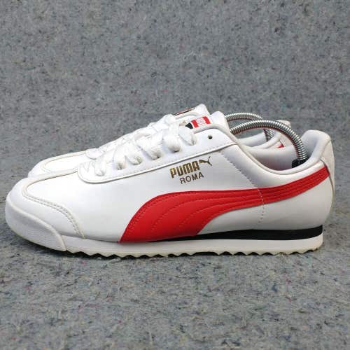 Puma Roma '68 Mens Running Shoes Size 10.5 Low Top Sneakers White Red 369571-11