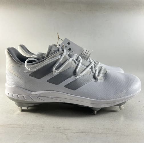 Adidas Adizero Afterburner Mens Metal Baseball Cleats White Size 8.5 H00971 NEW