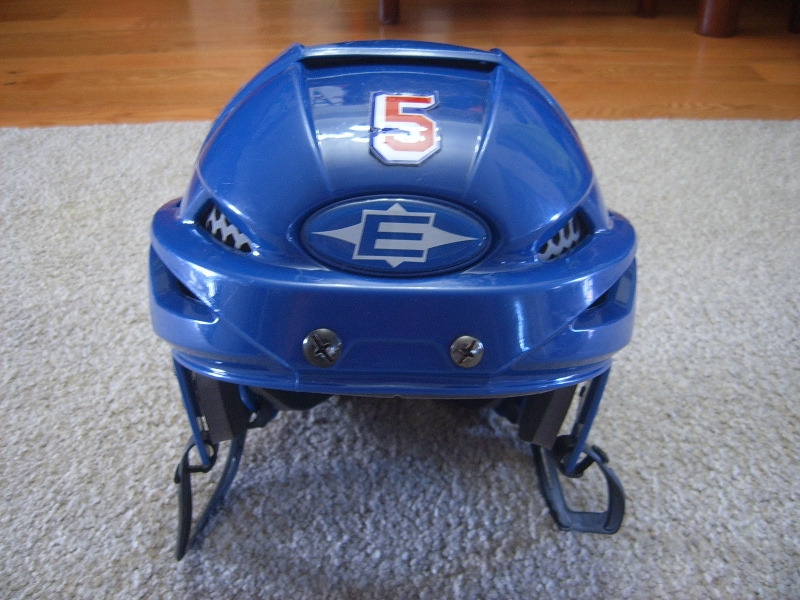 Hockey Helmet-Great Condition Easton S9 Pro Hockey Helmet sz Large New York Rangers Girardi?