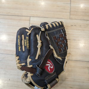 Brown Used Rawlings Highlight Series Left Hand Throw Baseball Glove 10"