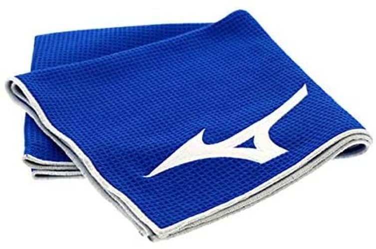 Mizuno Tour Microfiber Golf Towel (Blue, 22"x42", 2020) NEW