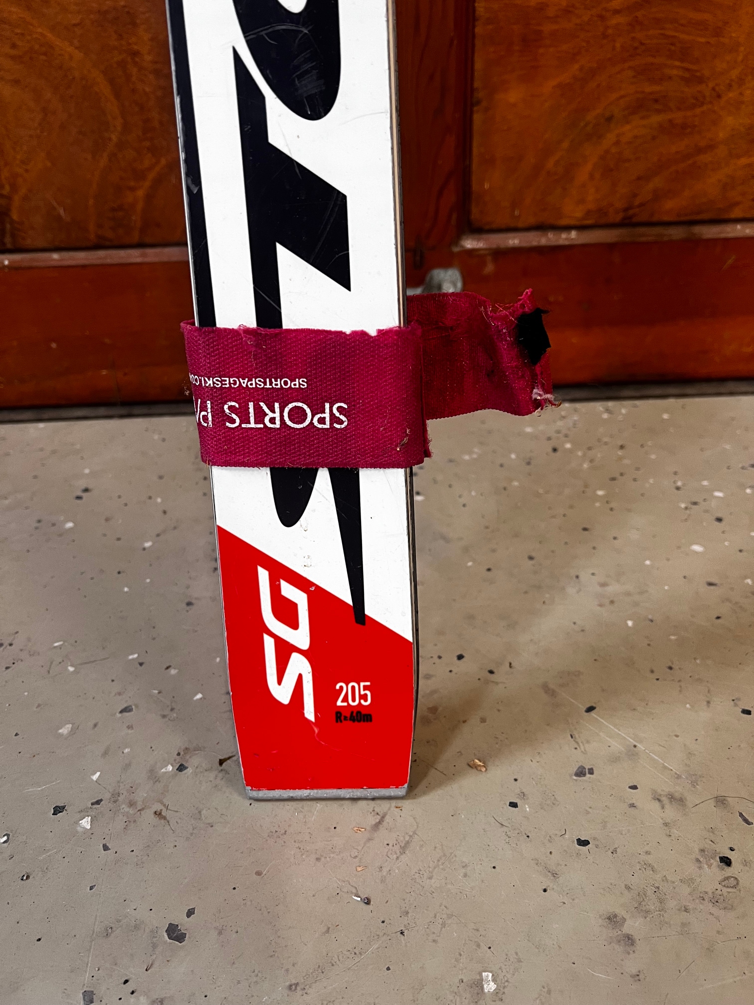 Used 2016 Stockli 205 cm 40 m Super G Skis With Salomon Bindings