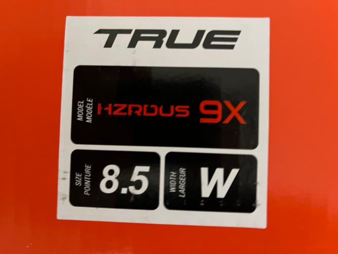 New HZRDUS 9X  8.5 Wide Hockey Skates