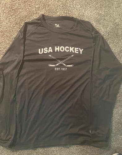 USA Hockey Long Sleeve Workout shirt
