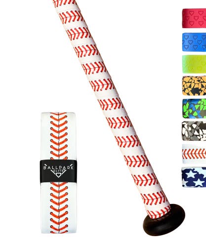 1.1mm Baseball Stitch Bat grip By Ballpark Elite NEW