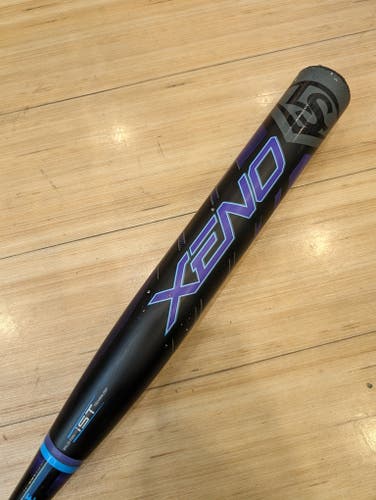 Black Used 2020 Louisville Slugger Xeno X20 Composite Bat (-10) 22 oz 32"