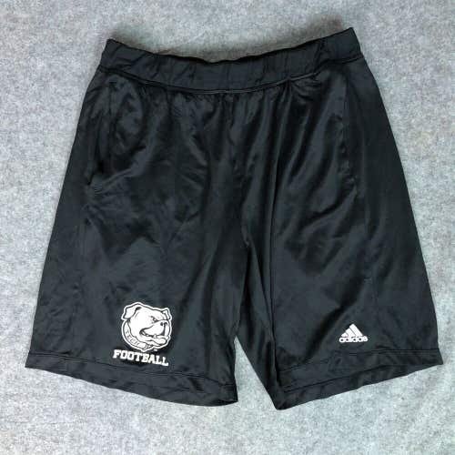 Louisiana Tech Bulldogs Mens Shorts Extra Large Adidas Black White Football NCAA