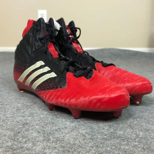 Adidas Mens Football Cleat 15 Black Red Shoe Lacrosse Nastyquick D Mid Top A1