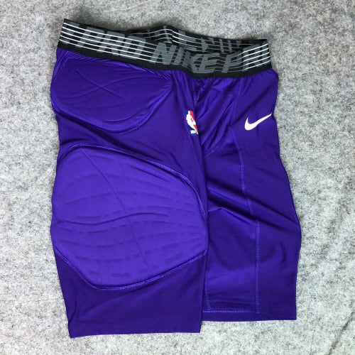 Nike Mens Shorts 3XL XXXL Padded Compression Purple Sports Basketball NBA Gym