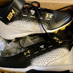 Black Adult Molded Cleats Under Armour Harper 6