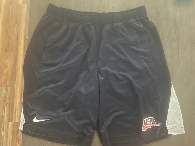 USA Hockey Blue Nike Dri Fit Shorts