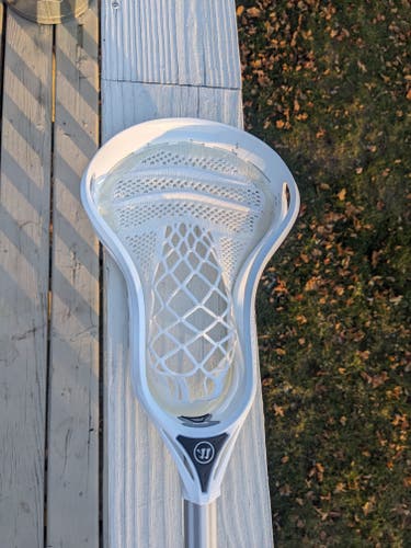 New Attack & Midfield Warrior Strung Burn Warp Pro Mid Pocket Lacrosse Head