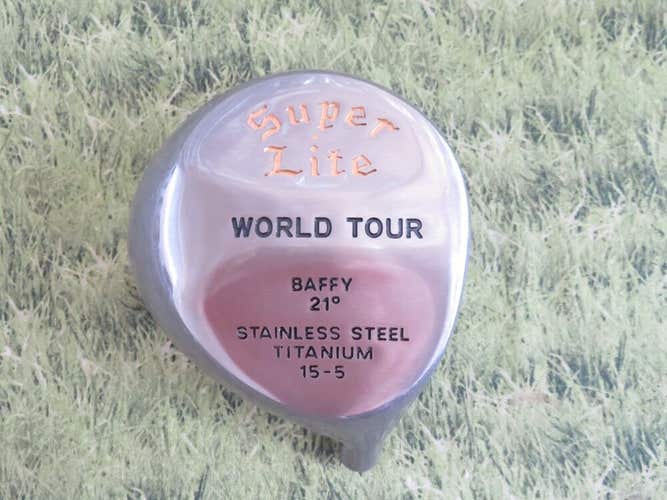 NEW * Super Lite World Tour BAFFY Titanium 21* 7 Wood Head