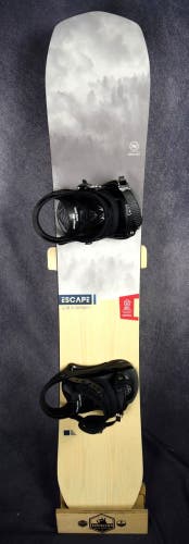 NEW NIDECKER ESCAPE SNOWBOARD SIZE 152 CM WITH ALTITUDE LARGE BINDINGS