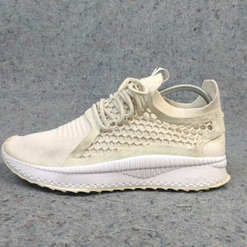 Puma Tsugi Netfit Mens Running Shoes Size 9.5 Sneakers Cream Beige 365487 01