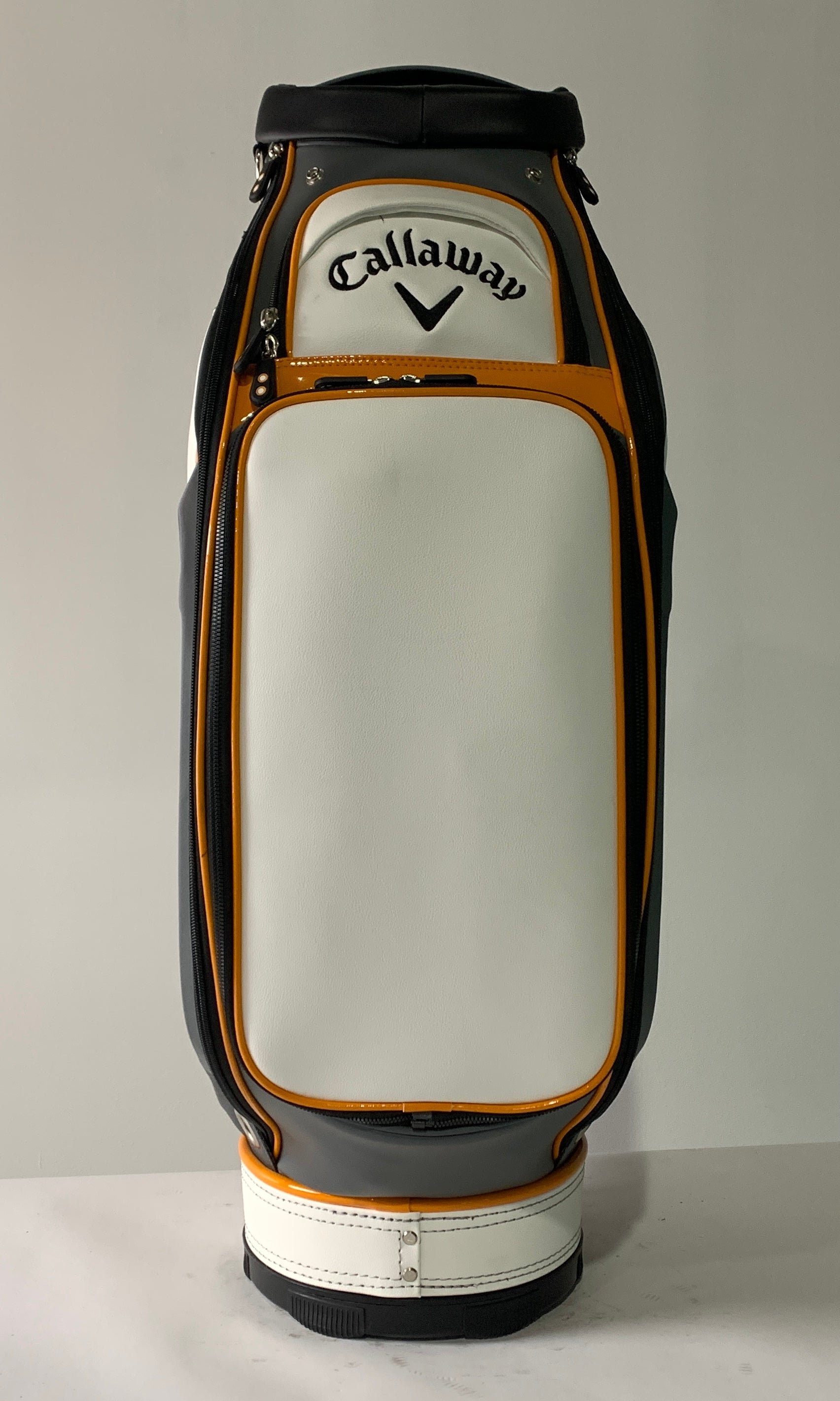 Callaway Mavrik Tour Staff Golf Bag White Grey Orange 6-Way