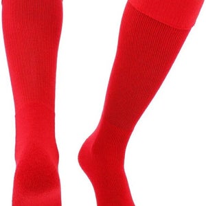 TCK Youth Unisex OS Series Size Small Scarlet Red Soccer Tube Socks NWT