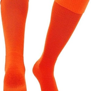 TCK Adult Unisex TSR Multisport Size Medium Orange Knee High Tube Socks NWT