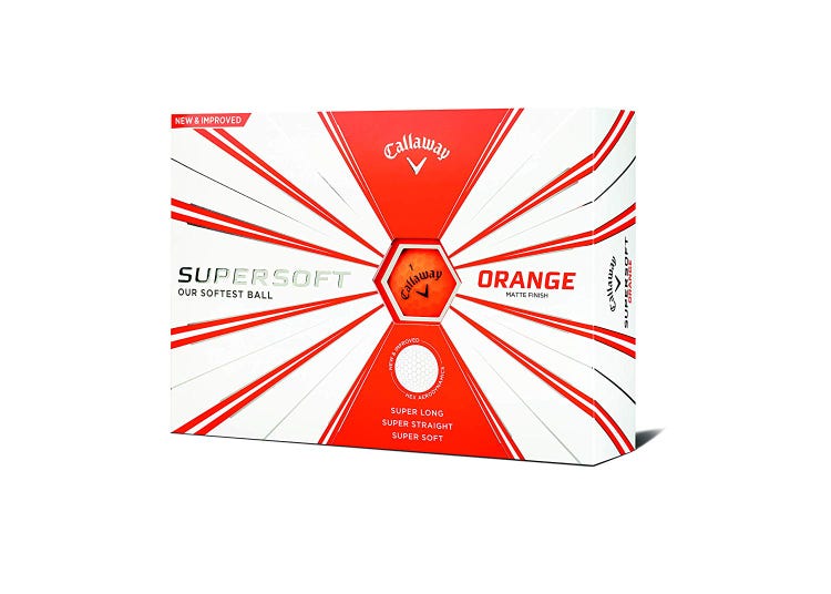 Callaway Supersoft 2019 Golf Balls (Matte Orange, 12pk) Super Long NEW &