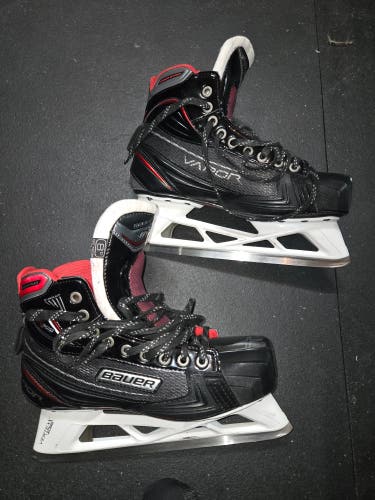 Senior Used Bauer Vapor X900 Hockey Goalie Skates Regular Width 8