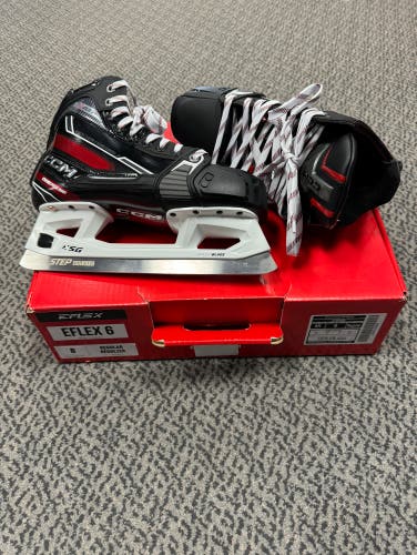 CCM EFLEX 6 size 8 regular width goal skates