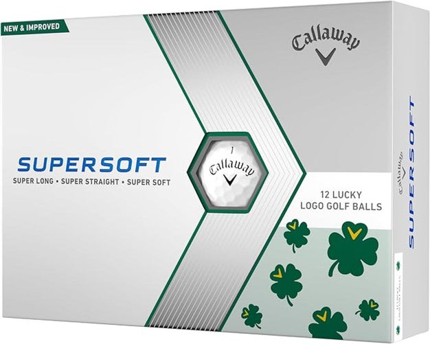Callaway Supersoft 2023 Golf Balls (Lucky Logo, 12pk) Super Long NEW & IMPROVED