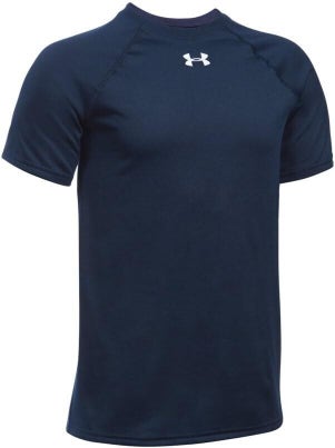 Under Armour Youth Boys Locker 1233665 Size Large Navy Blue Soccer Shirt NWT $20