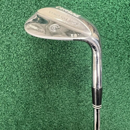 Cleveland 588 DSG Chrome 58° SW Sand Wedge Factory Dynamic Gold Steel Wedge